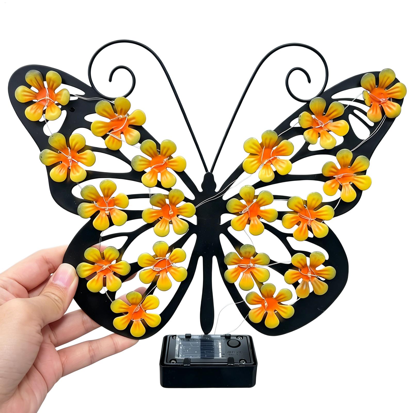 Outdoor Lighting Lux - Solar Garden Lights Metal Art LED