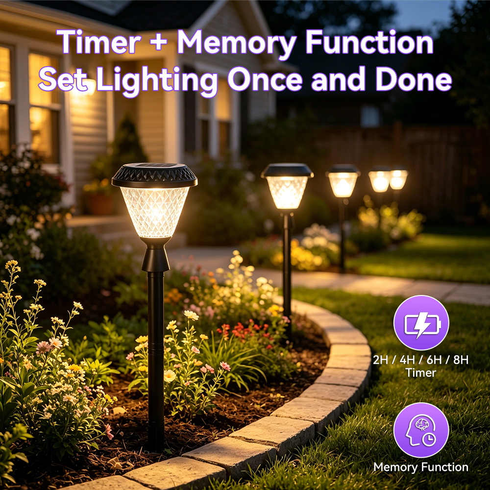 Color Changing Outdoor - Solar Post Cap Light IP65 Waterproof