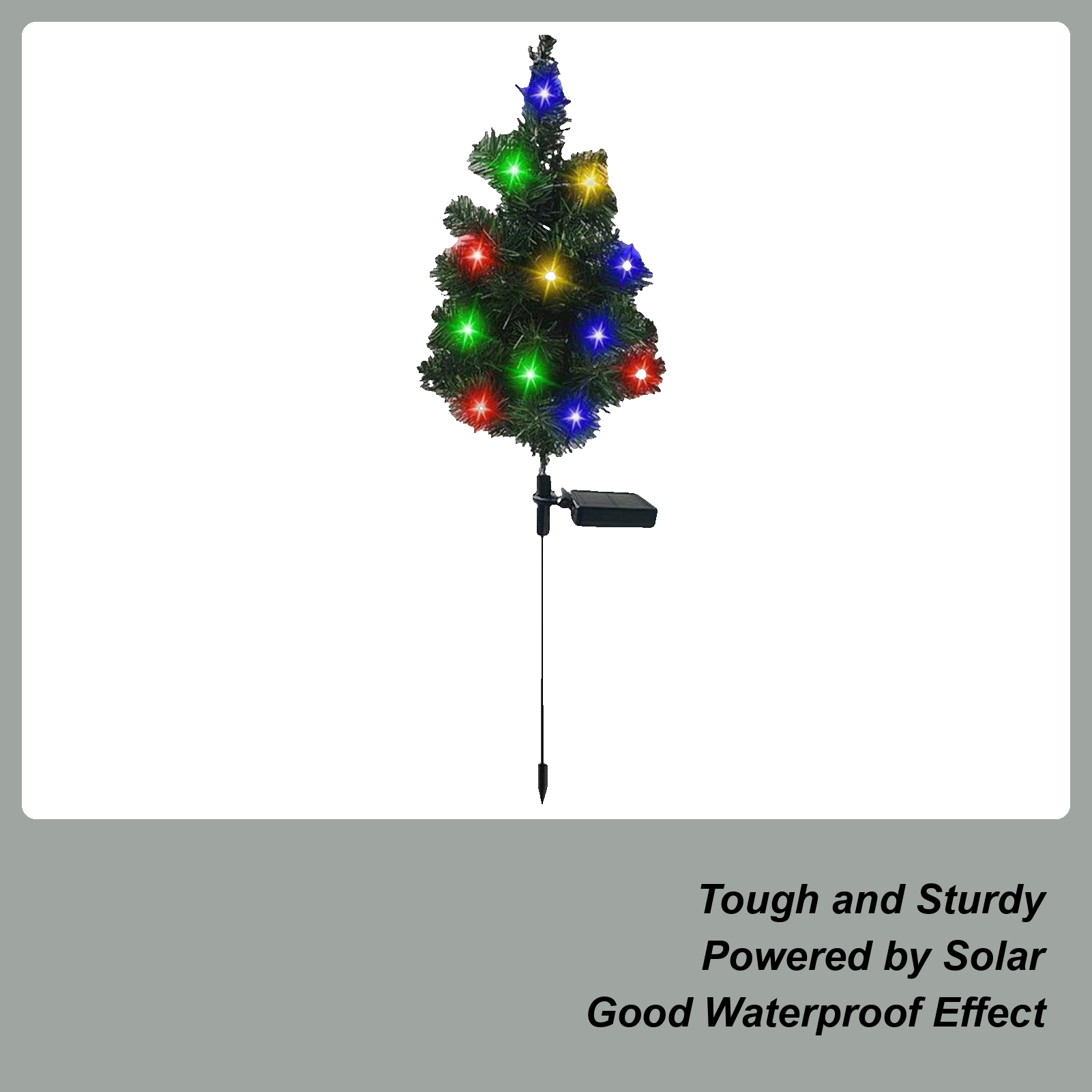 Outdoor Lighting Driveway - Solar Powered Christmas Tree Outdoor Decorations