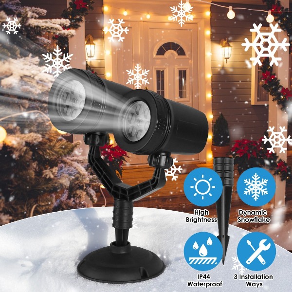 Christmas Snowflake Projector  - đánh giá và giá Xmas Outdoor Lighting Decorations