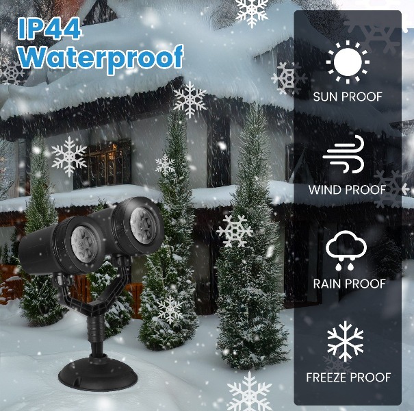 Christmas Snowflake Projector  - đánh giá và giá Xmas Outdoor Lighting Decorations