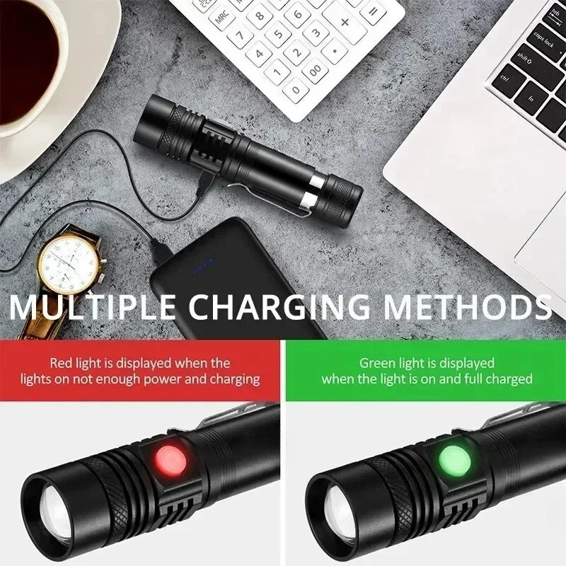 T6 LED Rechargeable Flashlight - đánh giá và giá Outdoor Lighting For Home
