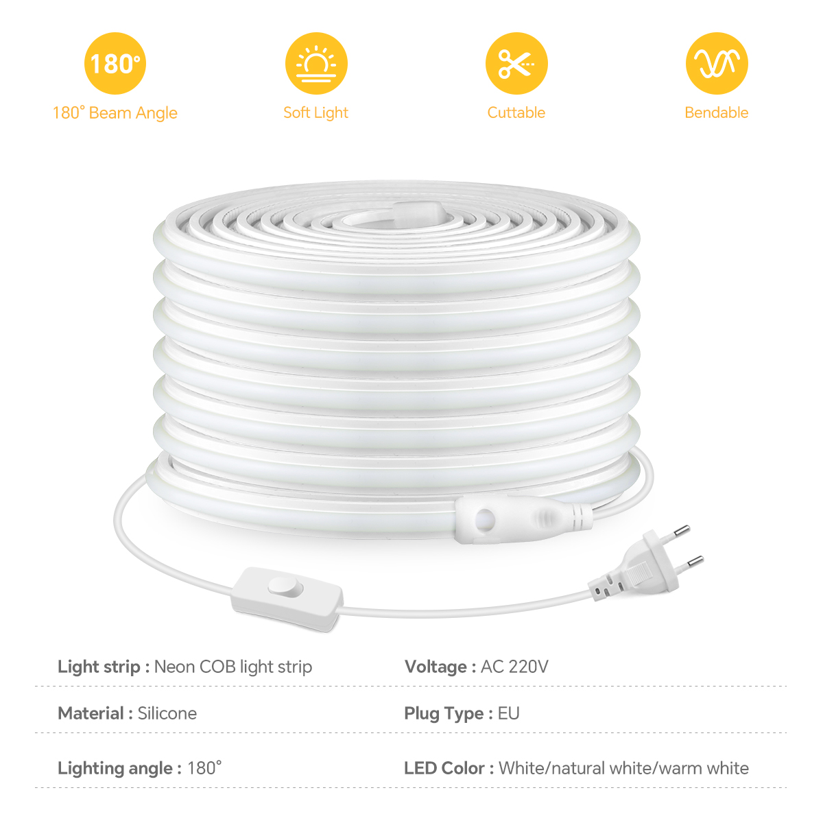 220V COB Led Strip High Densit - đánh giá và giá Outdoor Lighting Restaurant