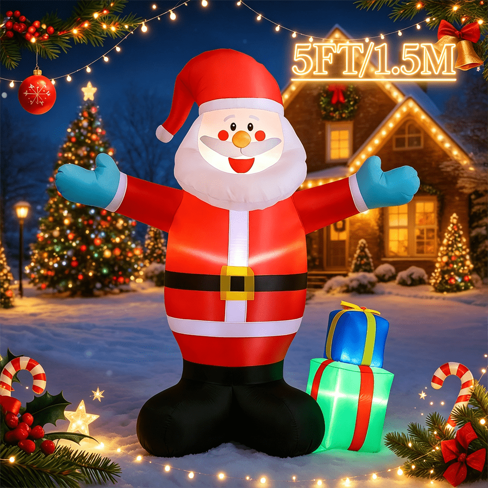 5 Feet Tall Christmas Inflatab - đánh giá và giá Xmas Outdoor Lighting Decorations