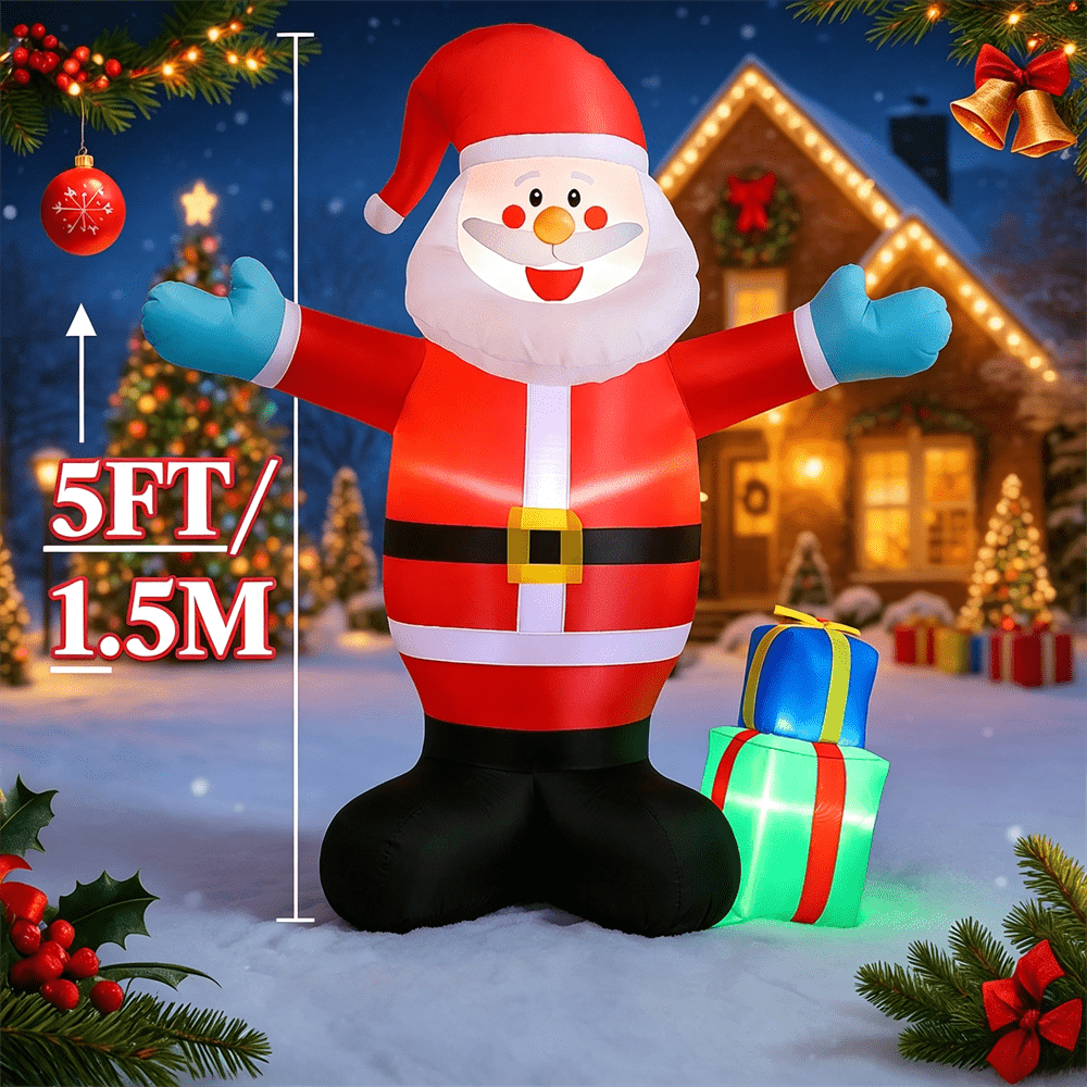 5 Feet Tall Christmas Inflatab - đánh giá và giá Xmas Outdoor Lighting Decorations