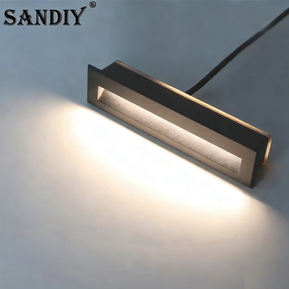 SANDIY Recessed Stair Lights M - đánh giá và giá Outdoor Lighting Lux