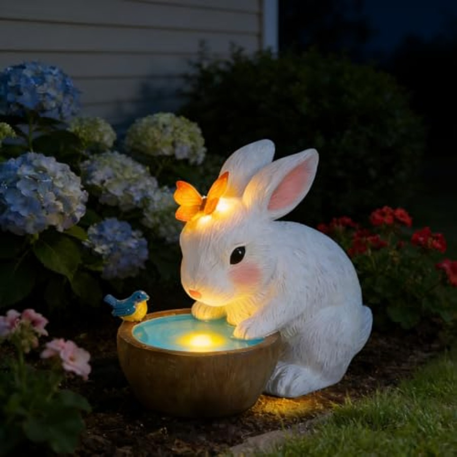 Solar Bunny Garden Outdoor Sta - đánh giá và giá Outdoor Lighting For Home