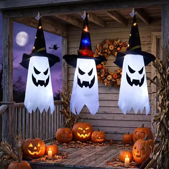 Halloween Glowing Witch Hat La - đánh giá và giá Outdoor Lighting Ideas For Party