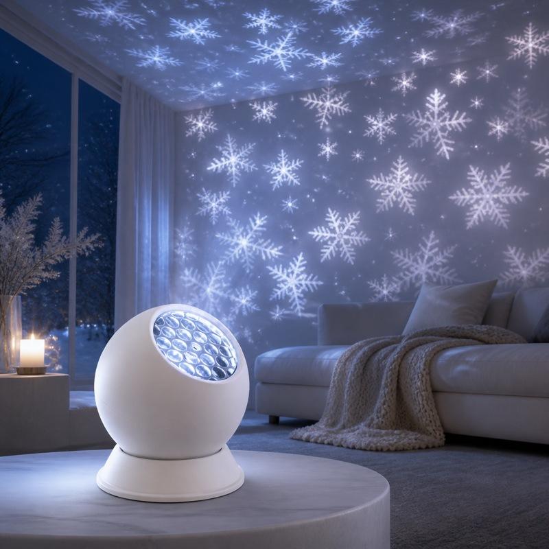 360° Rotating LED Snowflake Pr - đánh giá và giá Xmas Outdoor Lighting Decorations