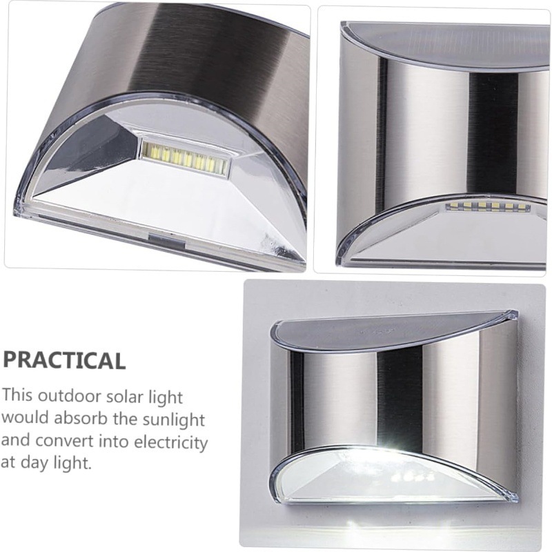 2Pcs Solar Garden Light Stainl - đánh giá và giá Outdoor Lighting Lux