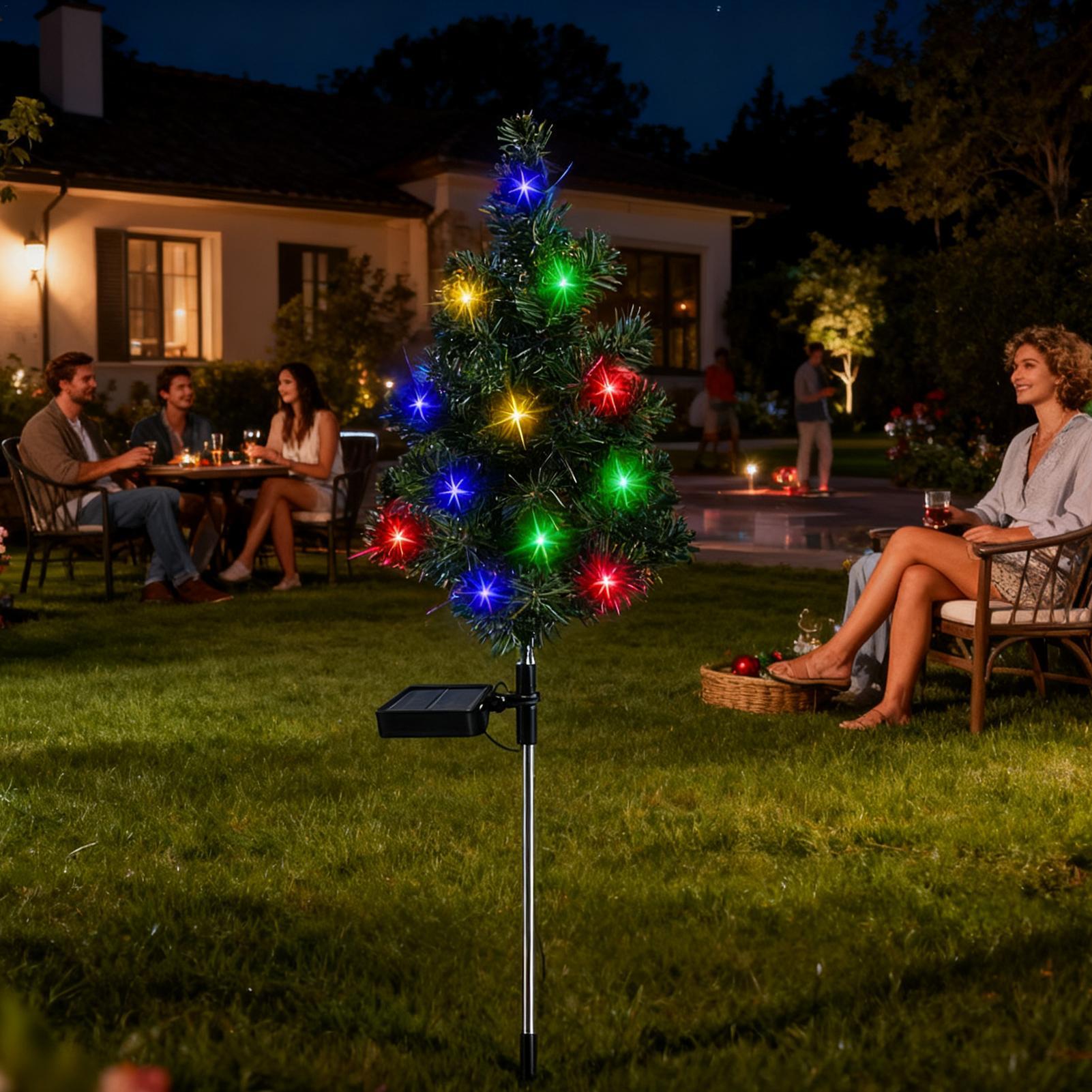 Solar Powered Christmas Tree O - đánh giá và giá Outdoor Lighting Driveway