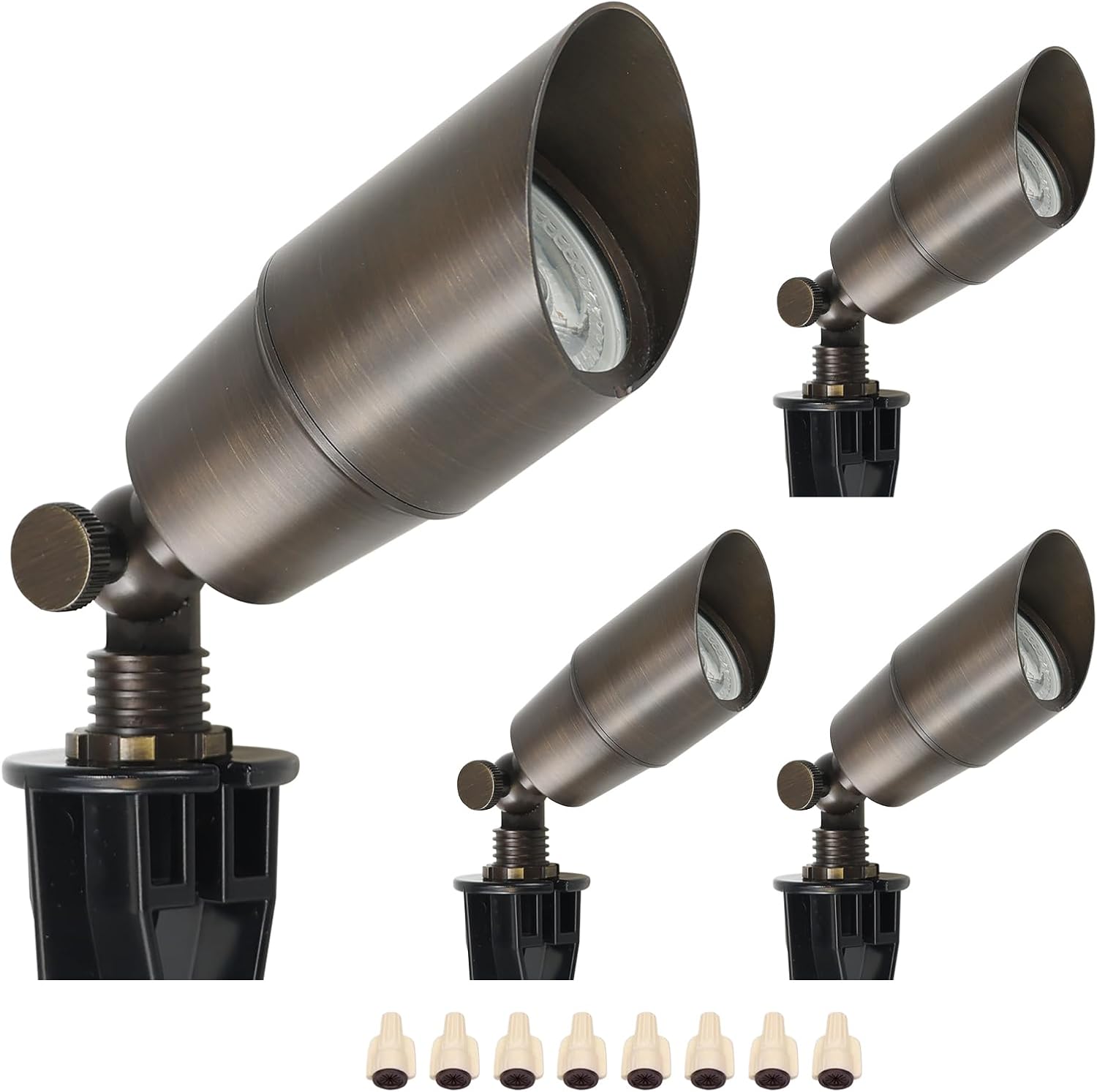 Solid Brass Landscape LED Spot - đánh giá và giá Outdoor Lighting Voltage
