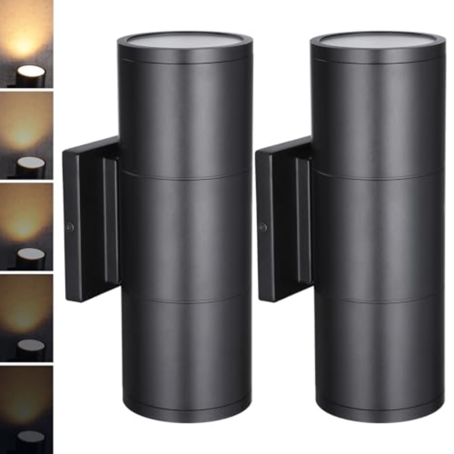 3000K LED Cylinder Up Down Wal - đánh giá và giá Outdoor Lighting Sconce