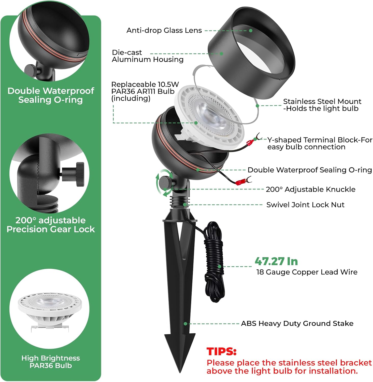 Low Voltage Landscape Led Floo - đánh giá và giá Outdoor Lighting Voltage