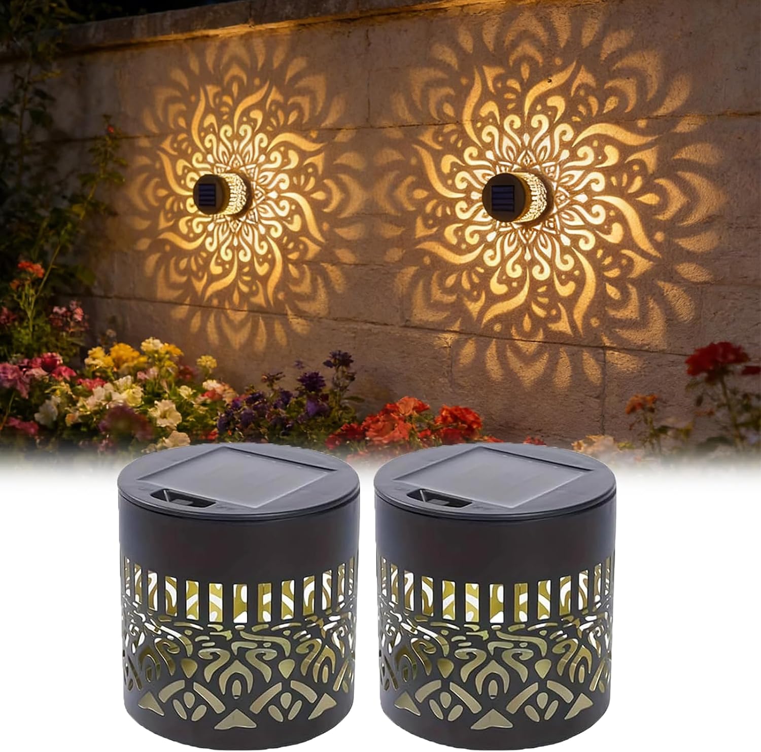 2-Pack Solar Garden Lights IP6 - đánh giá và giá Outdoor Lighting Driveway