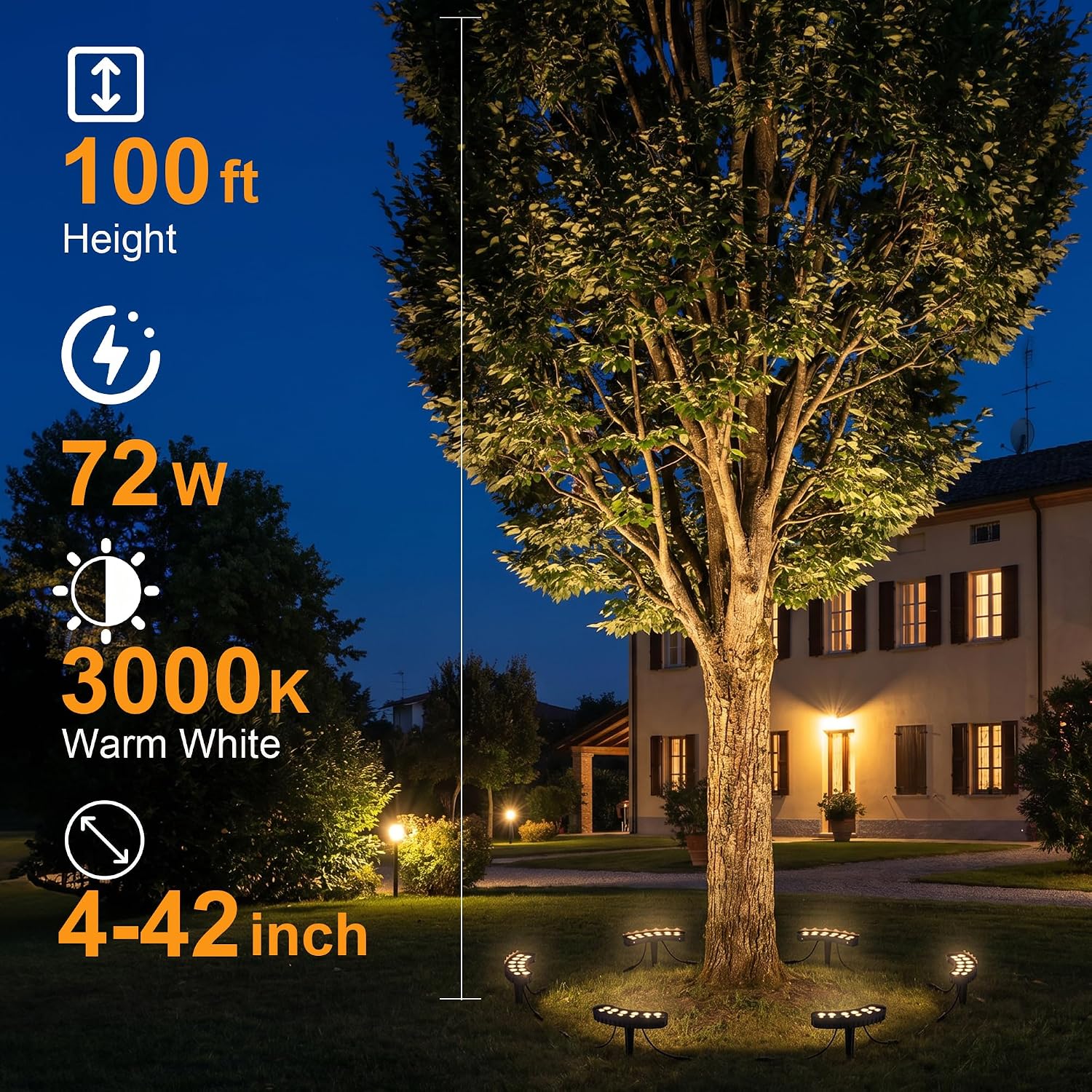 Outdoor Ring Tree Lights 6 Pac - đánh giá và giá Outdoor Lighting Voltage