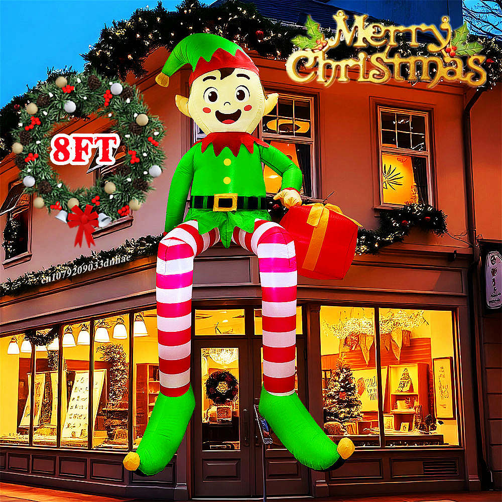 8FT/2.4M Christmas Inflatables - đánh giá và giá Xmas Outdoor Lighting Decorations