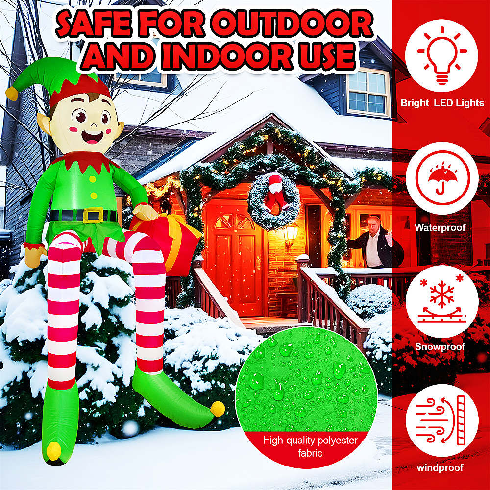8FT/2.4M Christmas Inflatables - đánh giá và giá Xmas Outdoor Lighting Decorations