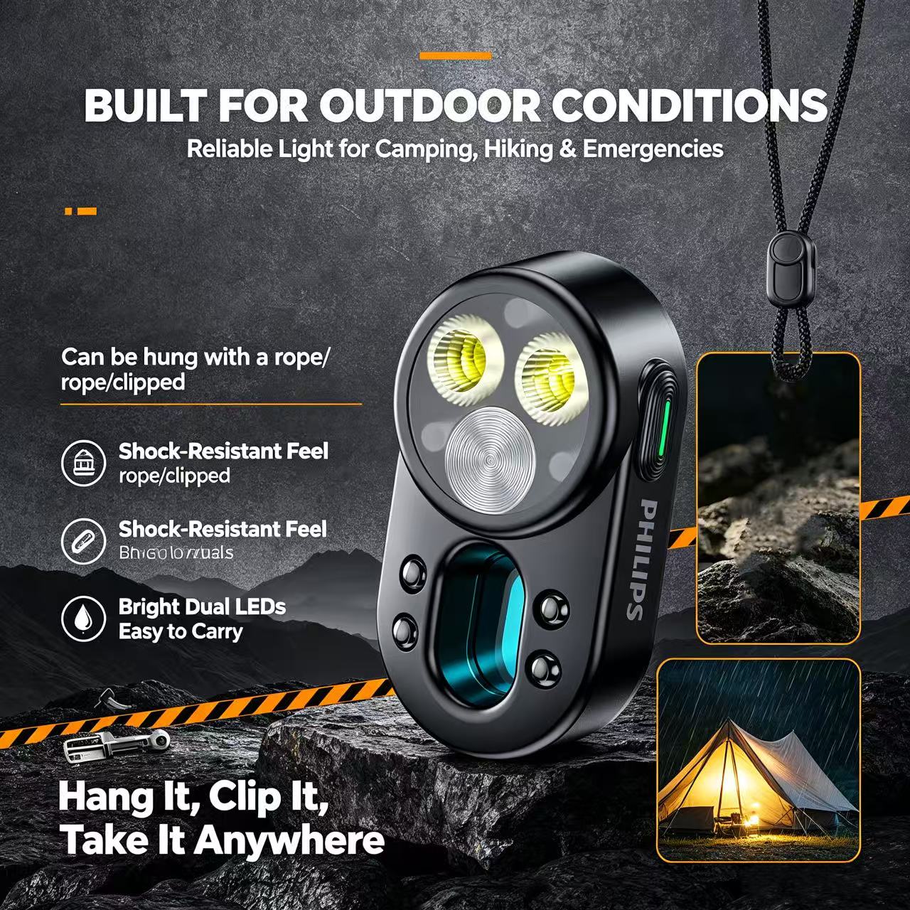 PHILIPS Portable Mini LED Flas - đánh giá và giá Outdoor Lighting Philips