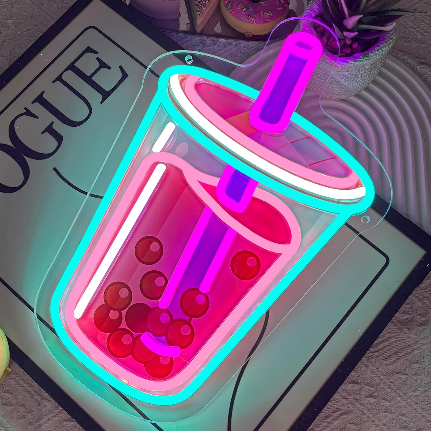 Bubble Tea Neon Sign USB Power - đánh giá và giá Outdoor Lighting Restaurant